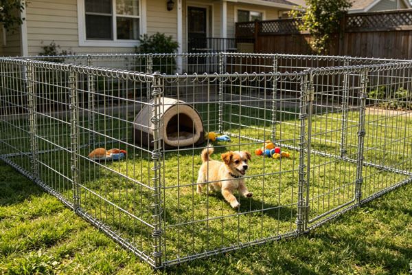 Residential Backyard Modular Pet Playpen